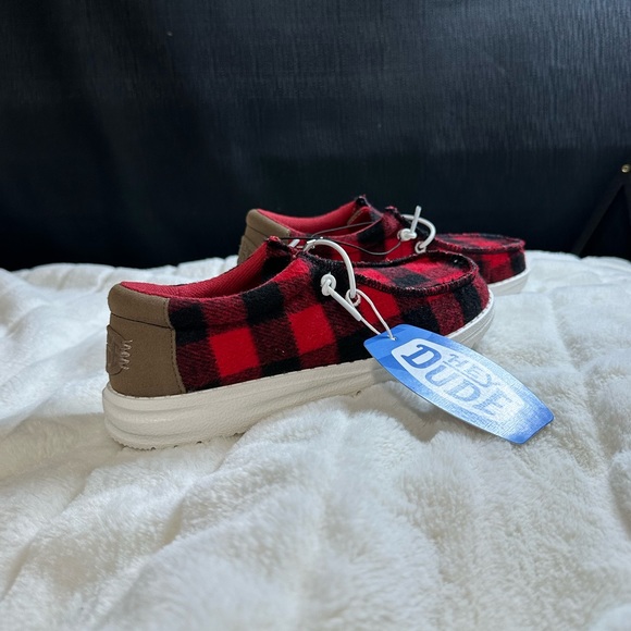 Hey Dude Shoes Nwt Hey Dudes Youth Wally Buffalo Plaid Size Youth 3